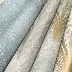 Kép 8/11 - York Metál fényes modern szürke vlies tapéta Papyrus Plume Gray 68,58 cm X 8,22 m