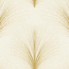 Kép 1/11 - York Metál fényes modern krém-arany vlies tapéta Papyrus Plume Ivory 68,58 cm X 8,22 m