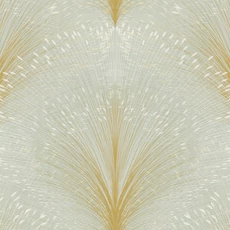 Kép 1/11 - York Metál fényes modern zöld vlies tapéta Papyrus Plume Sage 68,58 cm X 8,22 m