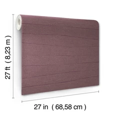 Kép 12/13 - York Modern gyöngyházas bordó vlies tapéta Natural Grid Mulberry 68,58 cm X 8,22 m