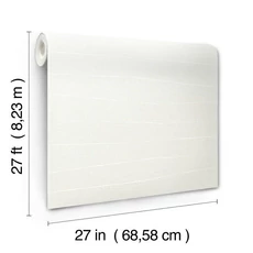 Kép 5/12 - York Modern gyöngyházas fehér vlies tapéta Natural Grid White Pearl 68,58 cm X 8,22 m