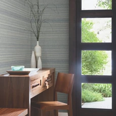 Kép 9/11 - York Szőttes hatású kék vlies tapéta Tapestry Stitch Navy 68,58 cm X 8,22 m