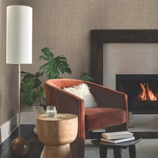 Kép 2/12 - York Chevron mintás vöröses barna vlies tapéta Flatiron Geometric Brick 52 cm X 10 m