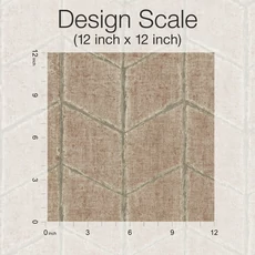 Kép 4/12 - York Chevron mintás vöröses barna vlies tapéta Flatiron Geometric Brick 52 cm X 10 m