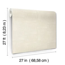 Kép 2/11 - York Fényes pöttyös modern bézs vlies tapéta Wicker Dot Beige 68,58 cm X 8,23 m