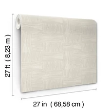 Kép 11/11 - York Fényes pöttyös modern barna vlies tapéta Wicker Dot Light Taupe 68,58 cm X 8,23 m