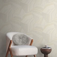 Kép 4/8 - York Modern absztrakt barna vlies tapéta Dotted Maze Taupe 68,58 cm X 8,22 m