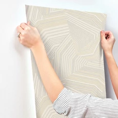 Kép 8/8 - York Modern absztrakt barna vlies tapéta Dotted Maze Taupe 68,58 cm X 8,22 m