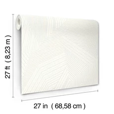 Kép 2/10 - York Modern absztrakt fehér vlies tapéta Dotted Maze White 68,58 cm X 8,22 m