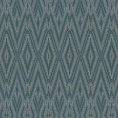Kép 1/9 - York Ikat mintás sötétkék vlies tapéta Diamond Marquise Tropicana 68,58 cm X 8,22 m