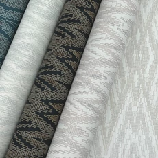 Kép 4/9 - York Ikat mintás sötétkék vlies tapéta Diamond Marquise Tropicana 68,58 cm X 8,22 m