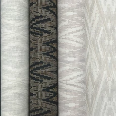 Kép 5/9 - York Ikat mintás sötétkék vlies tapéta Diamond Marquise Tropicana 68,58 cm X 8,22 m