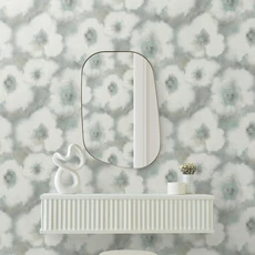 Kép 4/8 - York Akvarell virágos kék-szürke vlies tapéta Blended Floral Aqua 68,58 cm X 8,22 m