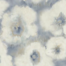 Kép 1/8 - York Akvarell virágos kék vlies tapéta Blended Floral Blue 68,58 cm X 8,22 m