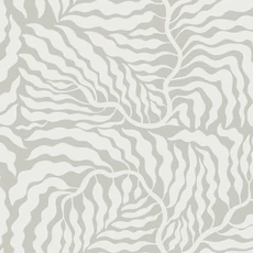 Kép 1/8 - York Absztrakt levélmintás szürke-fehér vlies tapéta Fern Fronds Grey/White 68,58 cm X 8,22 m