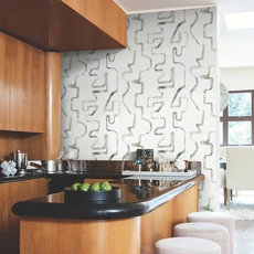 Kép 3/7 - York Absztrakt mintás modern zöld-szürke vlies tapéta Abstract Aura Green/Grey 68,58 cm X 8,22 m