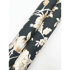 Kép 4/6 - York Virágindás klasszikus fekete-arany vlies tapéta Sutton Black 68,58 cm X 8,22 m