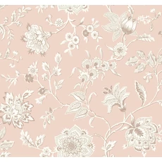Kép 1/6 - York Virágindás klasszikus rószaszín vlies tapéta Sutton Blush 68,58 cm X 8,22 m