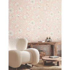 Kép 3/6 - York Virágindás klasszikus rószaszín vlies tapéta Sutton Blush 68,58 cm X 8,22 m