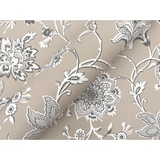 Kép 4/6 - York Virágindás klasszikus barna vlies tapéta Sutton Taupe 68,58 cm X 8,22 m