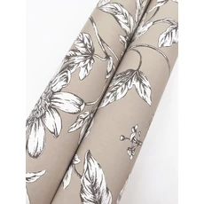 Kép 4/6 - York Egzotikus viráginda barna vlies tapéta Passion Flower Toile Linen 68,58 cm X 8,22 m