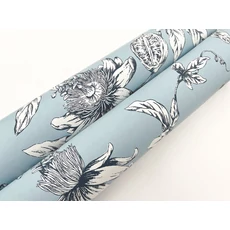 Kép 4/6 - York Egzotikus viráginda kék vlies tapéta Passion Flower Toile Sky 68,58 cm X 8,22 m
