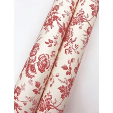 Kép 4/6 - York Romantikus virágmintás piros vlies tapéta Anemone Toile French Red 52 cm X 10 m