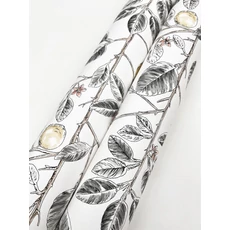 Kép 4/6 - York Monokróm citromfás fekete-fehér vlies tapéta Limoncello Toile Black 68,58 cm X 8,22 m