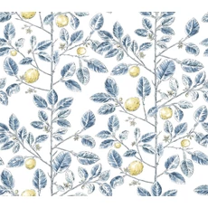 Kép 1/6 - York Monokróm citromfás kék vlies tapéta Limoncello Toile Blue 68,58 cm X 8,22 m