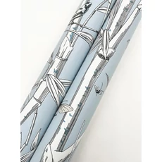 Kép 4/6 - York Bambuszerdőt ábrázoló kék vlies tapéta Bambou Toile Sky 68,58 cm X 8,22 m
