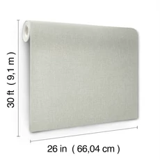 Kép 4/5 - York Klasszikus szövethatású világoszöld vinyl tapéta finom metál fénnyel Berwick High Performance Vinyl Celadon 66 cm X 9 m