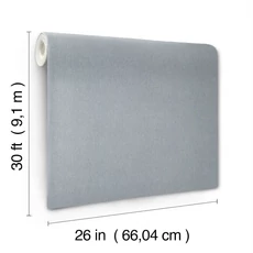 Kép 4/5 - York Szövethatású texturált gyöngyházas kék vinyl tapéta Purl One High Performance Vinyl Denim 66 cm X 9 m