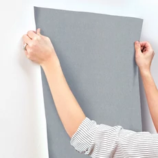 Kép 5/5 - York Szövethatású texturált gyöngyházas kék vinyl tapéta Purl One High Performance Vinyl Denim 66 cm X 9 m