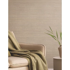 Kép 2/5 - York Szövethatású barna vinyl tapéta Allineate High Performance Vinyl Parchment 68,58 cm X 8.22 m