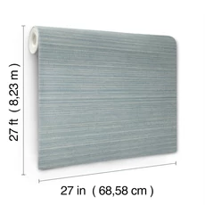 Kép 4/5 - York Szövethatású kék vinyl tapéta Allineate High Performance Vinyl Saltwater 68,58 cm X 8.22 m
