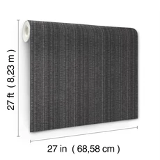 Kép 4/5 - York Modern vonalrajzos fekete vinyl tapéta Stratford High Performance Vinyl Carbon 68,58 cm X 8,22 m