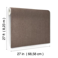 Kép 4/5 - York Szövethatású barna vinyl tapéta Hardy Linen High Performance Vinyl Tudor 68,58 cm X 8,22 m