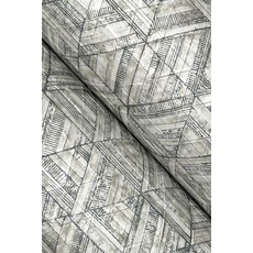 Kép 3/5 - York Fényes geometriai mintás mdoern arany-ezüst vinyl tapéta Rune High Performance Vinyl Oyster 68,58 cm X 8,22 m