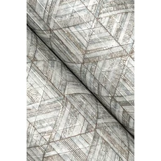 Kép 3/5 - York Fényes geometriai mintás mdoern kék-ezüst vinyl tapéta Rune High Performance Vinyl Pewter 68,58 cm X 8,22 m
