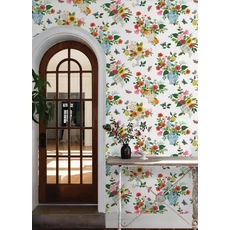 Kép 2/7 - York Virágcsokrok lepkékkel színes vlies tapéta Flower Studies Bright Multi 68,58 cm X 8,22 m