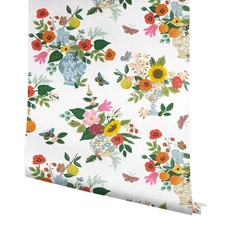 Kép 4/7 - York Virágcsokrok lepkékkel színes vlies tapéta Flower Studies Bright Multi 68,58 cm X 8,22 m