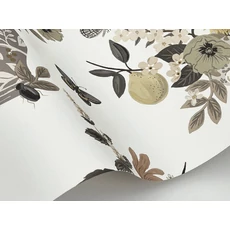 Kép 5/7 - York Virágcsokrok lepkékkel bézs vlies tapéta Flower Studies Linen Multi 68,58 cm X 8,22 m