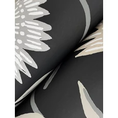 Kép 3/7 - York Vadvirágos fekete vlies tapéta Aster Black 68,58 cm X 8,22 m