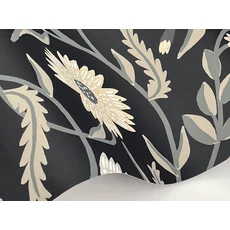 Kép 5/7 - York Vadvirágos fekete vlies tapéta Aster Black 68,58 cm X 8,22 m