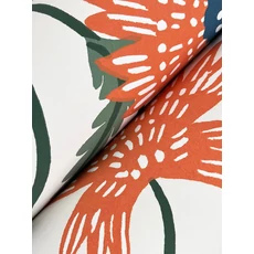 Kép 3/7 - York Vadvirágos piros-zöld vlies tapéta Aster Linen-Coral 68,58 cm X 8,22 m