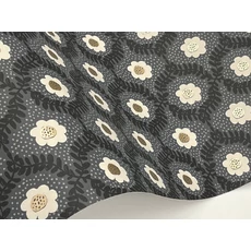 Kép 5/7 - York Apró virág mintás pöttyös fekete-arany vlies tapéta Emma Black 68,58 cm X 8,22 m