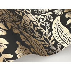 Kép 5/7 - York Ananászos damaszk mintás fekete-arany vlies tapéta Pineapple Damask Black/Gold 68,58 cm X 8,22 m