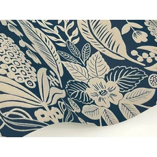 Kép 5/7 - York Ananászos damaszk mintás sötétkék vlies tapéta Pineapple Damask Navy 68,58 cm X 8,22 m