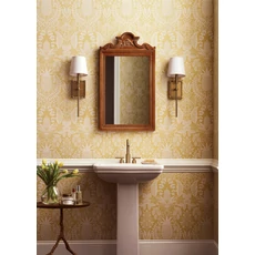 Kép 2/7 - York Ananászos damaszk mintás sárga vlies tapéta Pineapple Damask Yellow 68,58 cm X 8,22 m