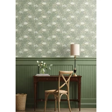 Kép 2/7 - York Virágmintás zöld-bézs vlies tapéta Highgrove tapéta Linen 68,58 cm X 8,22 m